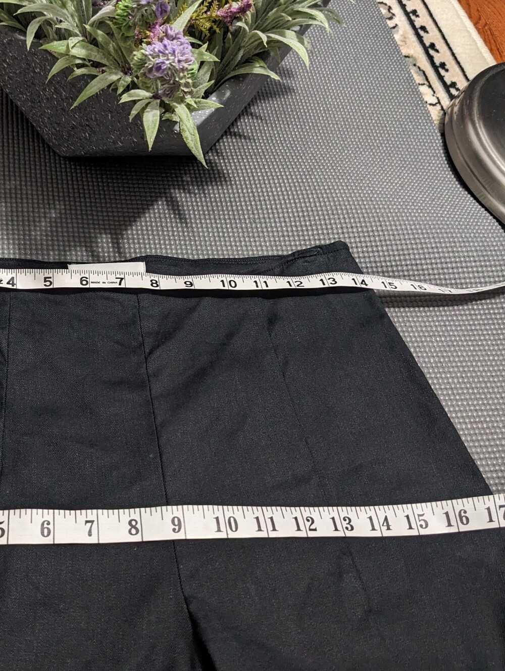 ANTHROPOLOGIE Black Linen Blend Flared Pants - Picture 7 of 11